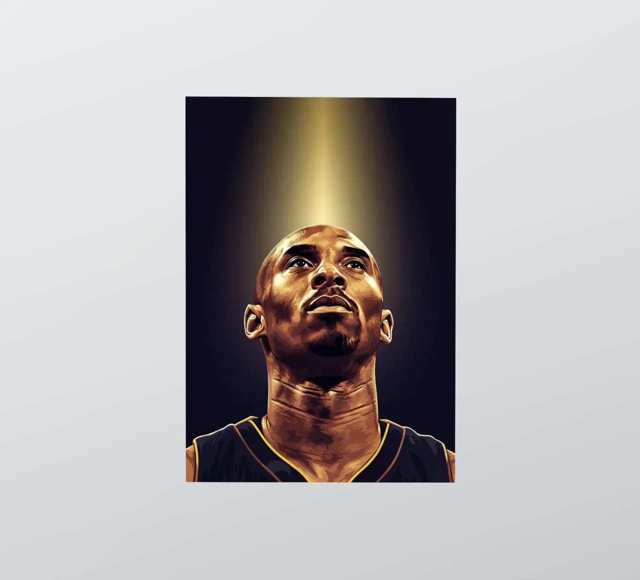 Kobe Bryant portrait (12) sticker by Lembayung art