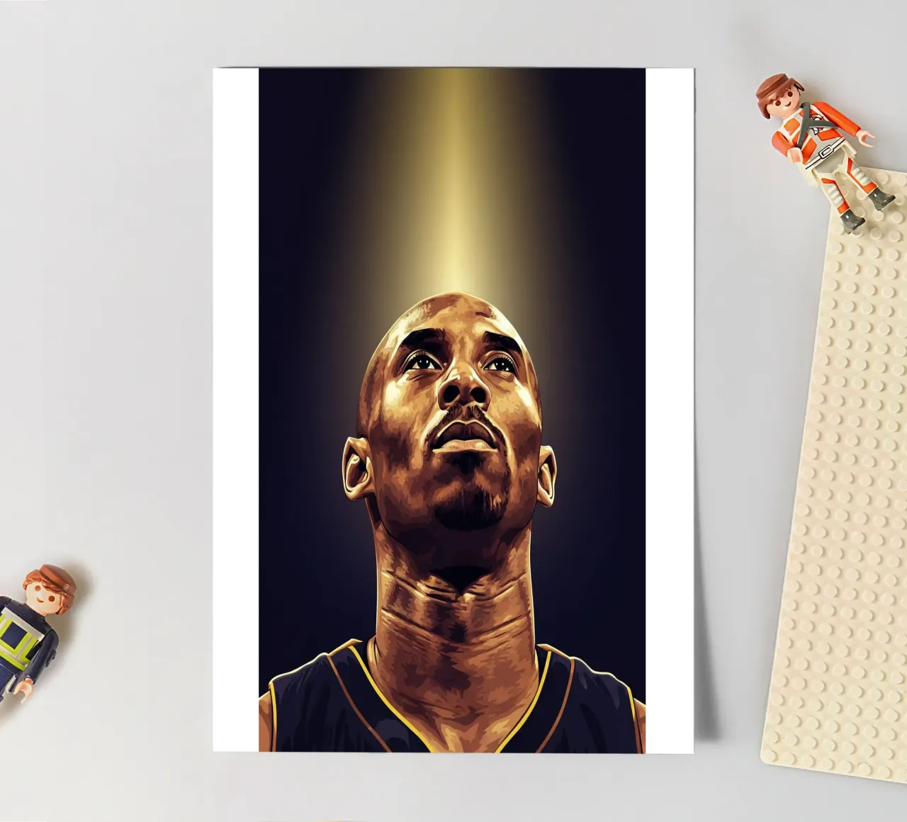 Kobe Bryant portrait (12) sticker sheet by Lembayung art