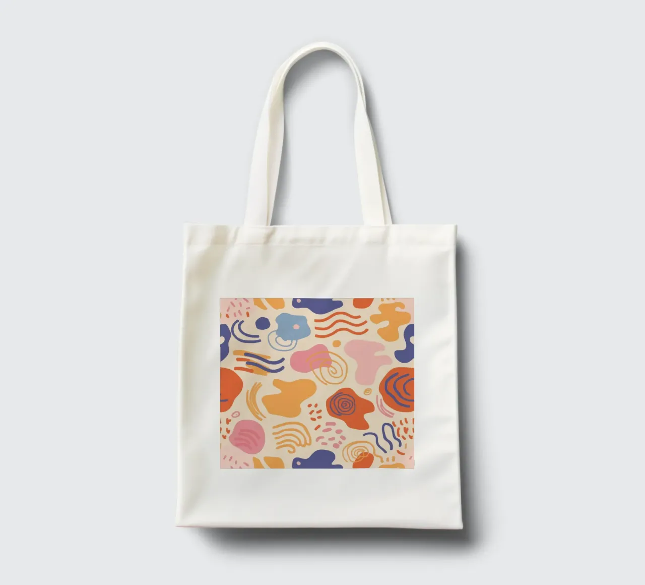 Pastel Organic Flow tote bag by Bring Haven