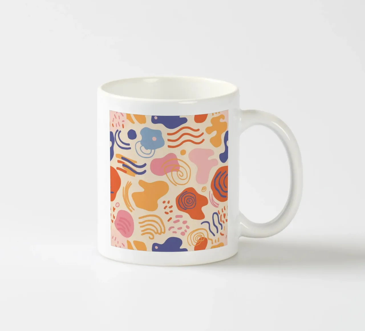 Pastel Organic Flow ceramic mug by Bring Haven