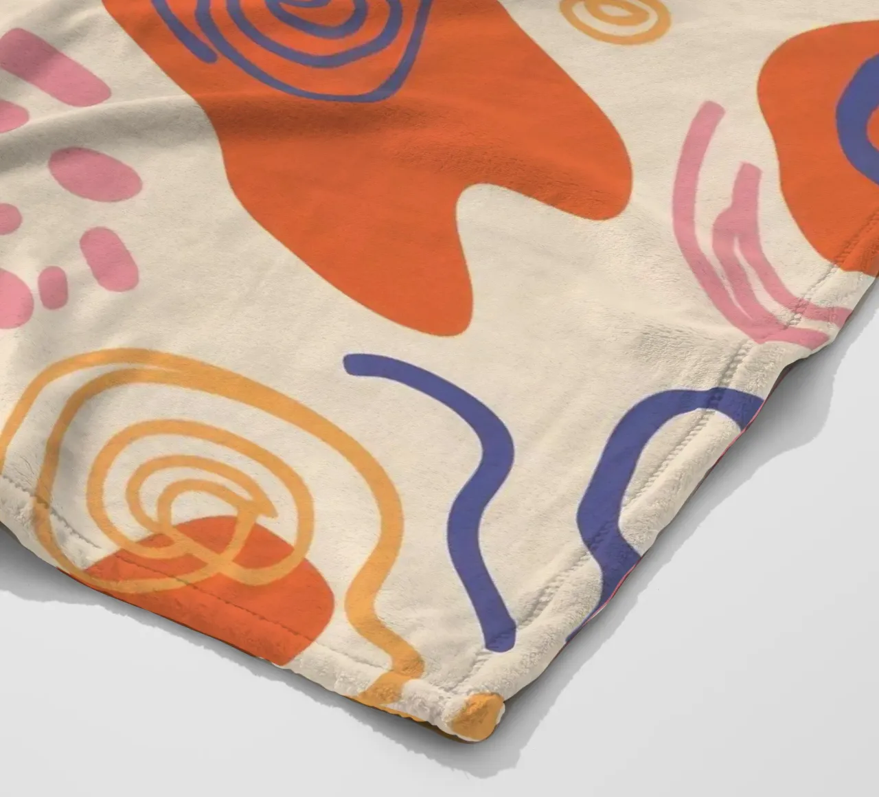 Pastel Organic Flow fleece blanket by Bring Haven