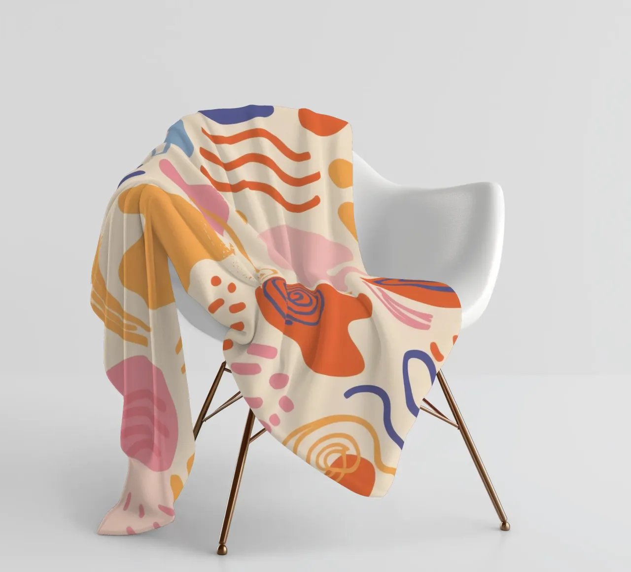 Pastel Organic Flow fleece blanket by Bring Haven
