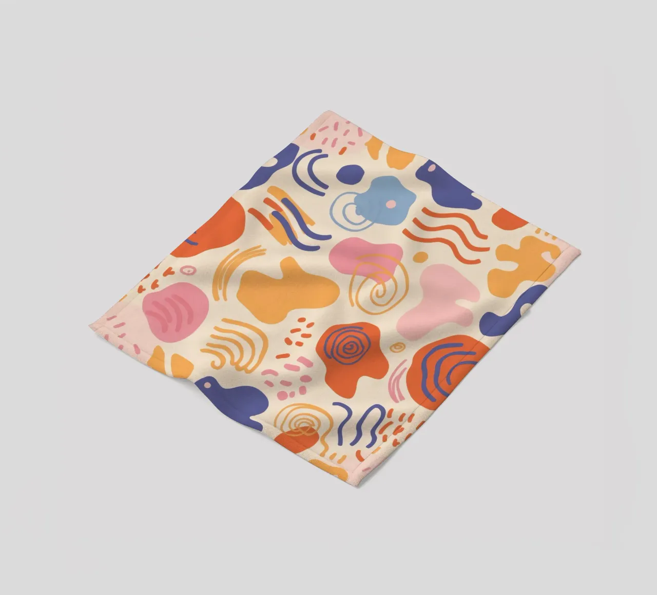 Pastel Organic Flow fleece blanket by Bring Haven