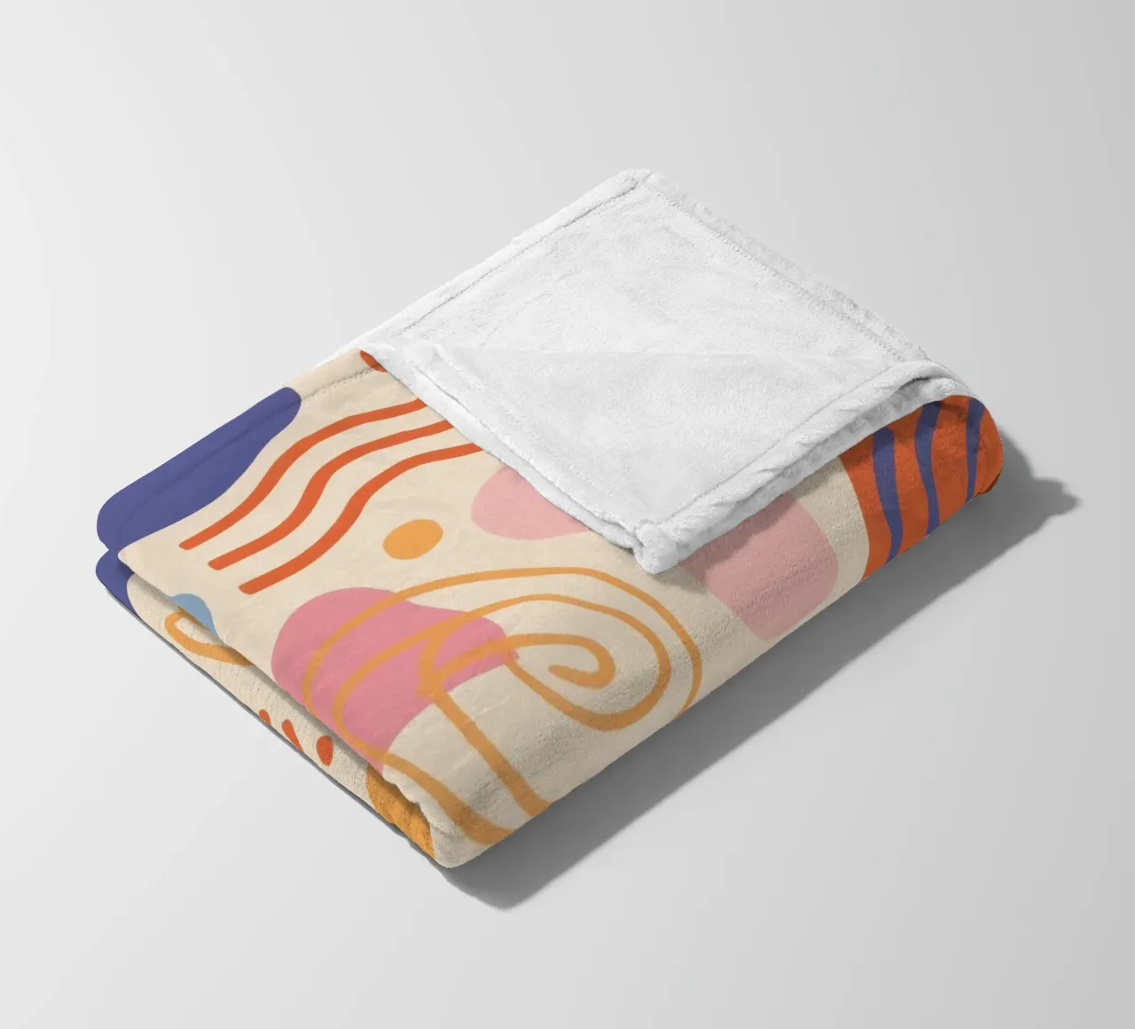 Pastel Organic Flow fleece blanket by Bring Haven