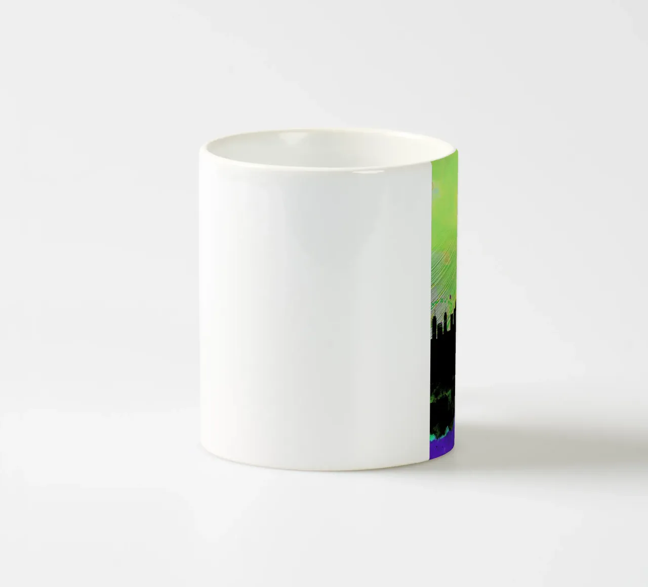 Milan Watercolor Skyline 2 tazza in ceramica da Naxart