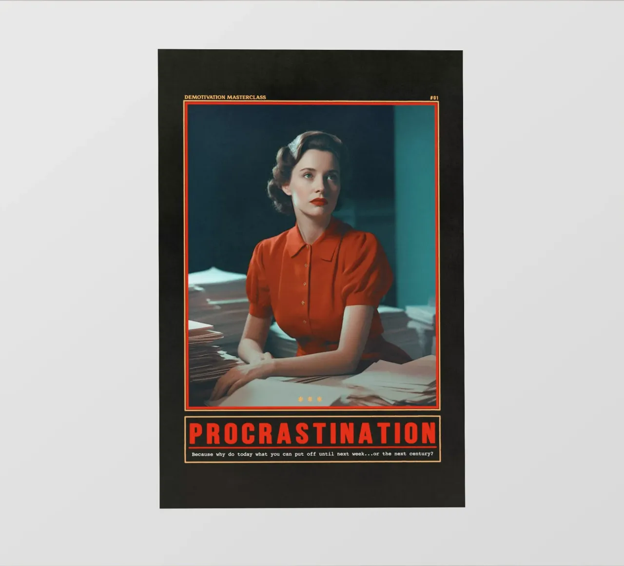 Procrastination pellicola backlit da Jonas Loose