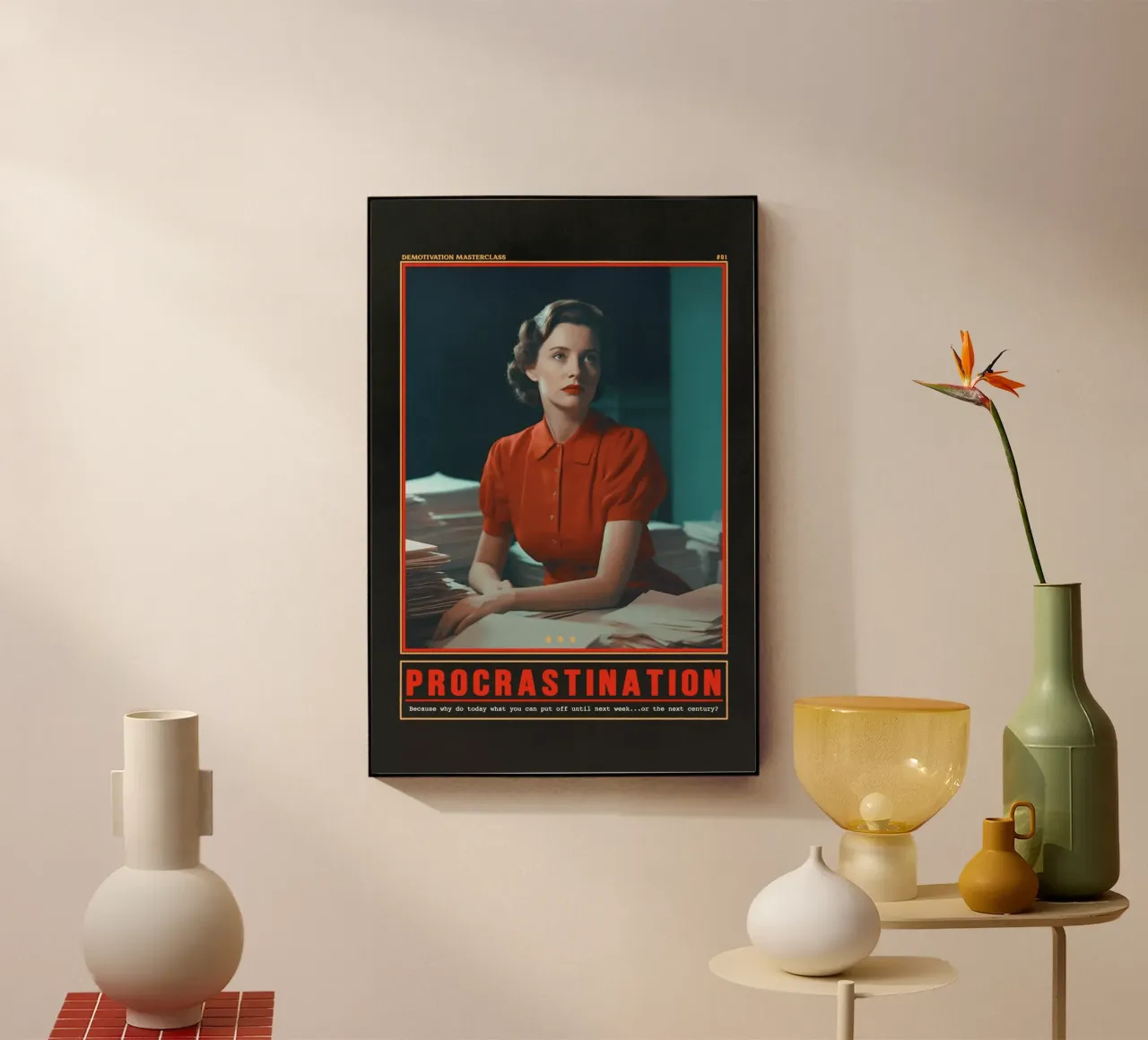 Procrastinazione plexiglass da Jonas Loose