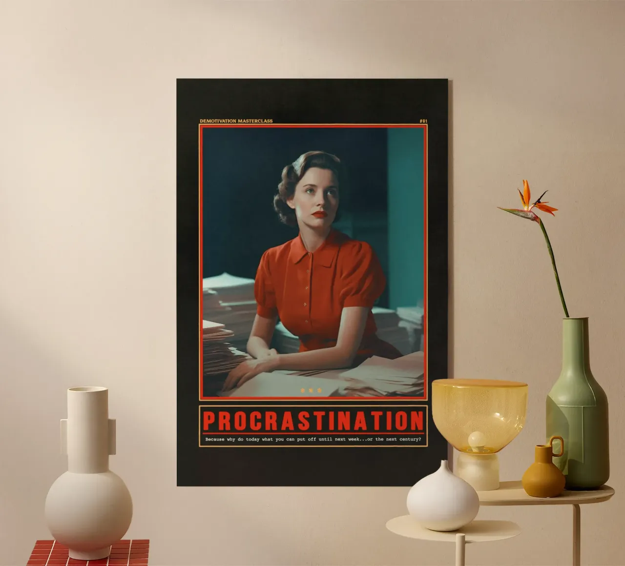 Procrastination plexiglas de Jonas Loose