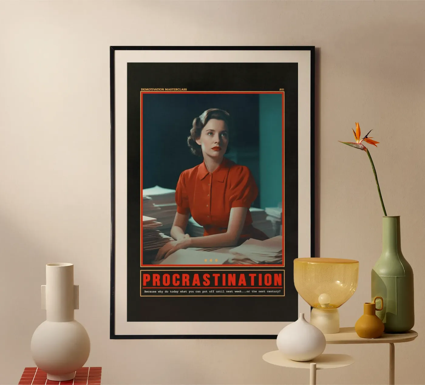 Procrastination poster by Jonas Loose