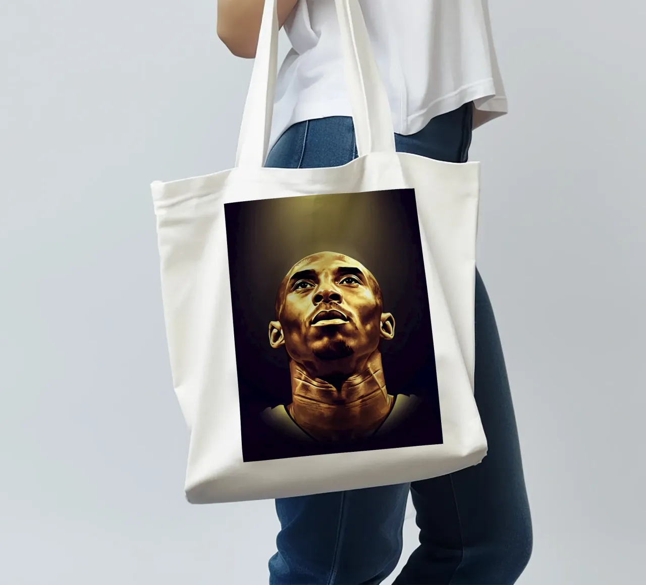 Kobe Bryant portrait (13) borsa in juta da Lembayung art