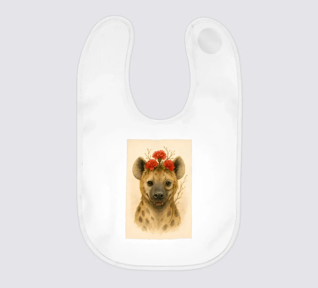 Dapper Hyena: Il fiore del monocolo bavaglino da Graceful Desine