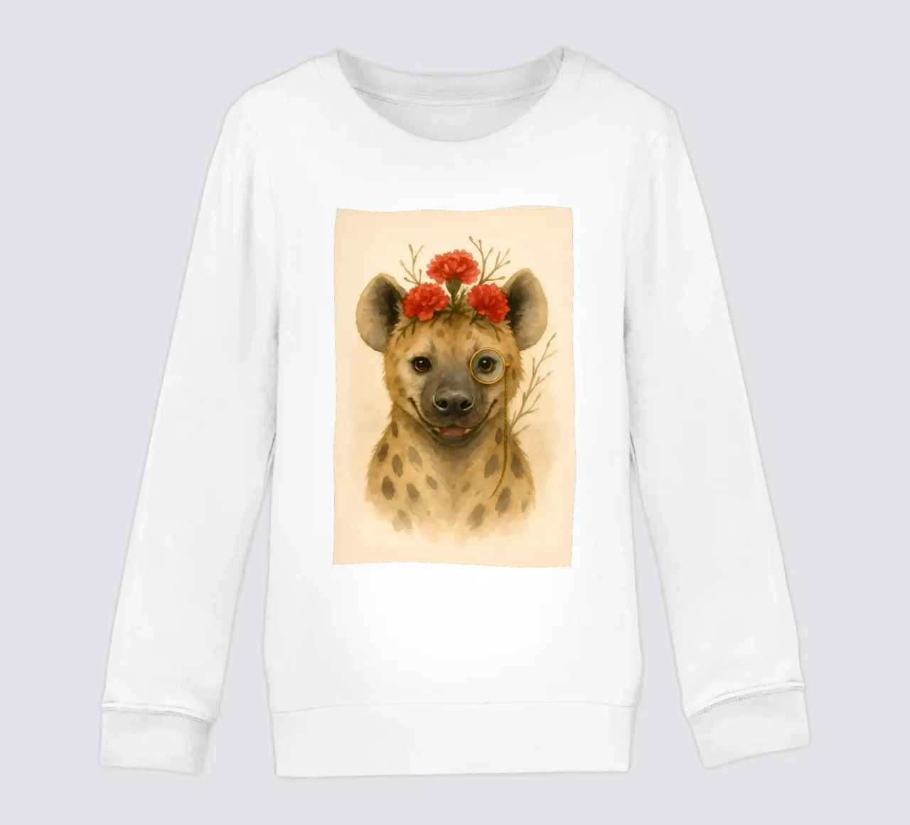 Dapper Hyena: Il fiore del monocolo felpa bambino da Graceful Desine