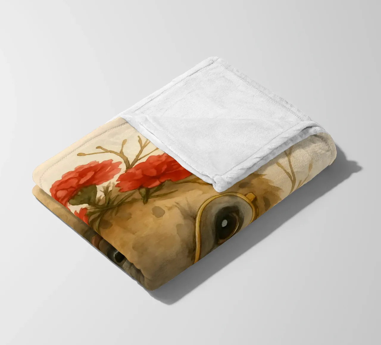 Dapper Hyena: Il fiore del monocolo coperta in pile da Graceful Desine