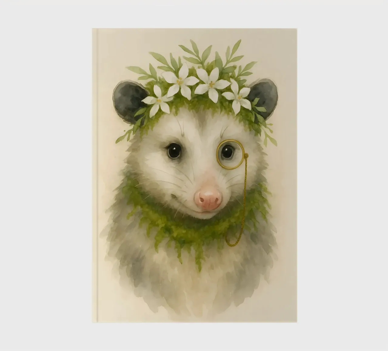 Professor Possum in Bloom notebook by Graceful Desine