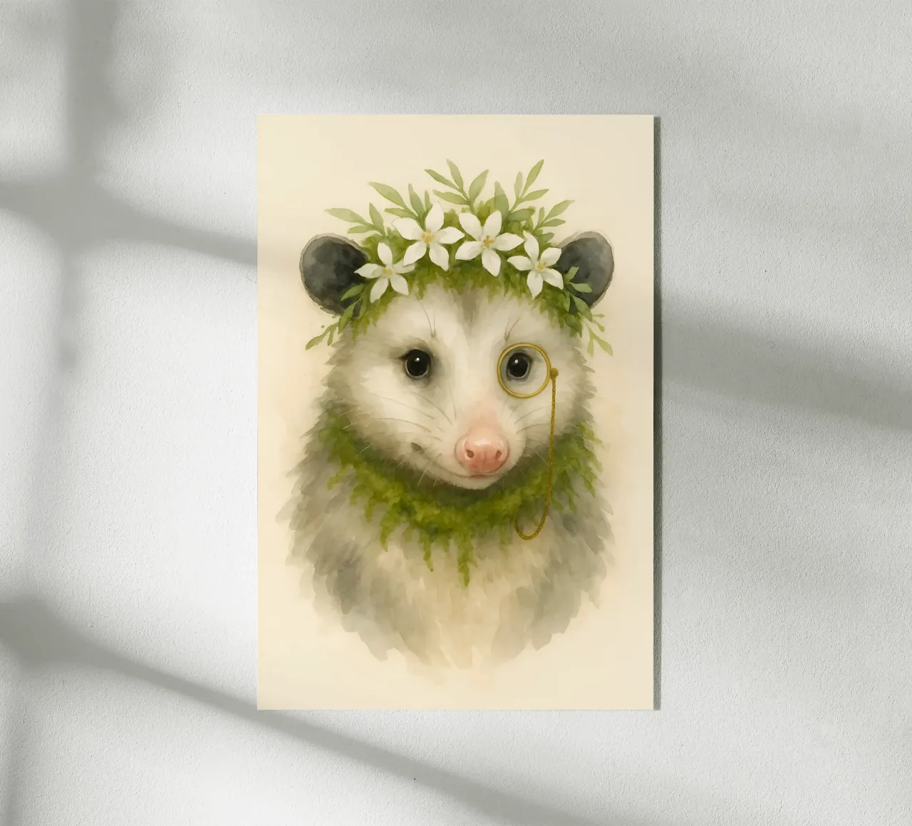 Il professor Possum in fiore plexiglass da Graceful Desine