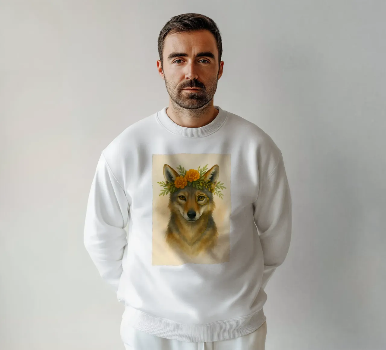 Il Regal Coyote: Bloom & Brass felpa da Graceful Desine