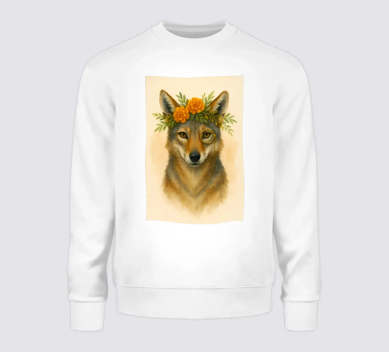 Il Regal Coyote: Bloom & Brass felpa da Graceful Desine