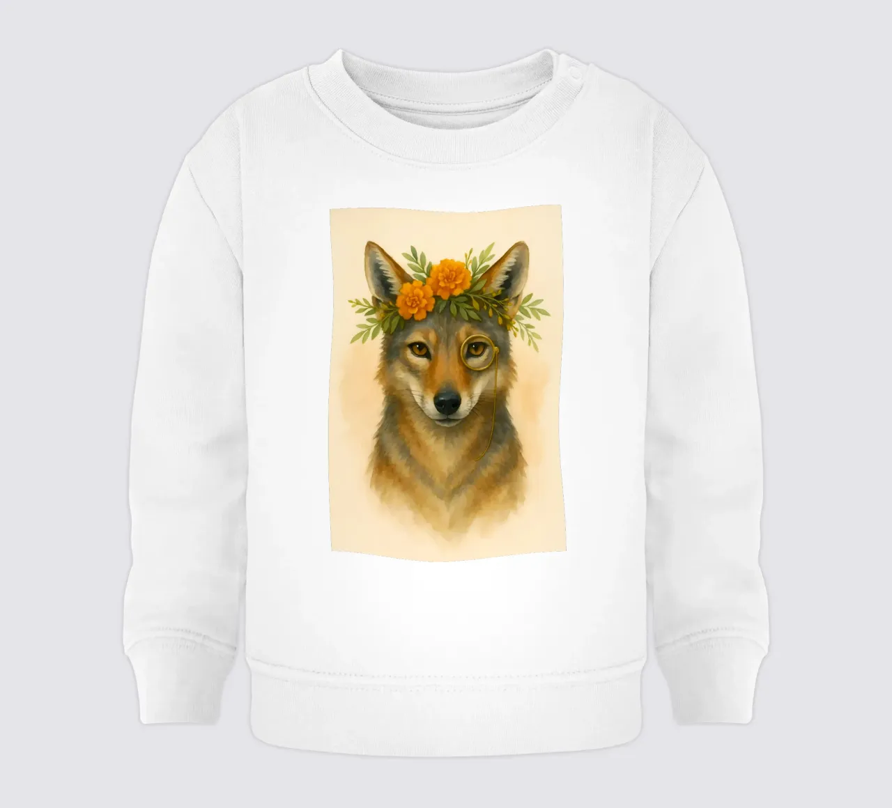 Il Regal Coyote: Bloom & Brass felpa neonato da Graceful Desine