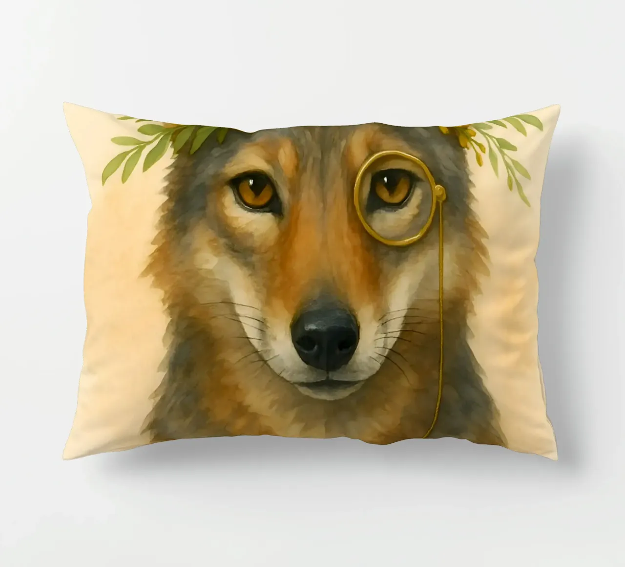 Il Regal Coyote: Bloom & Brass cuscino da Graceful Desine