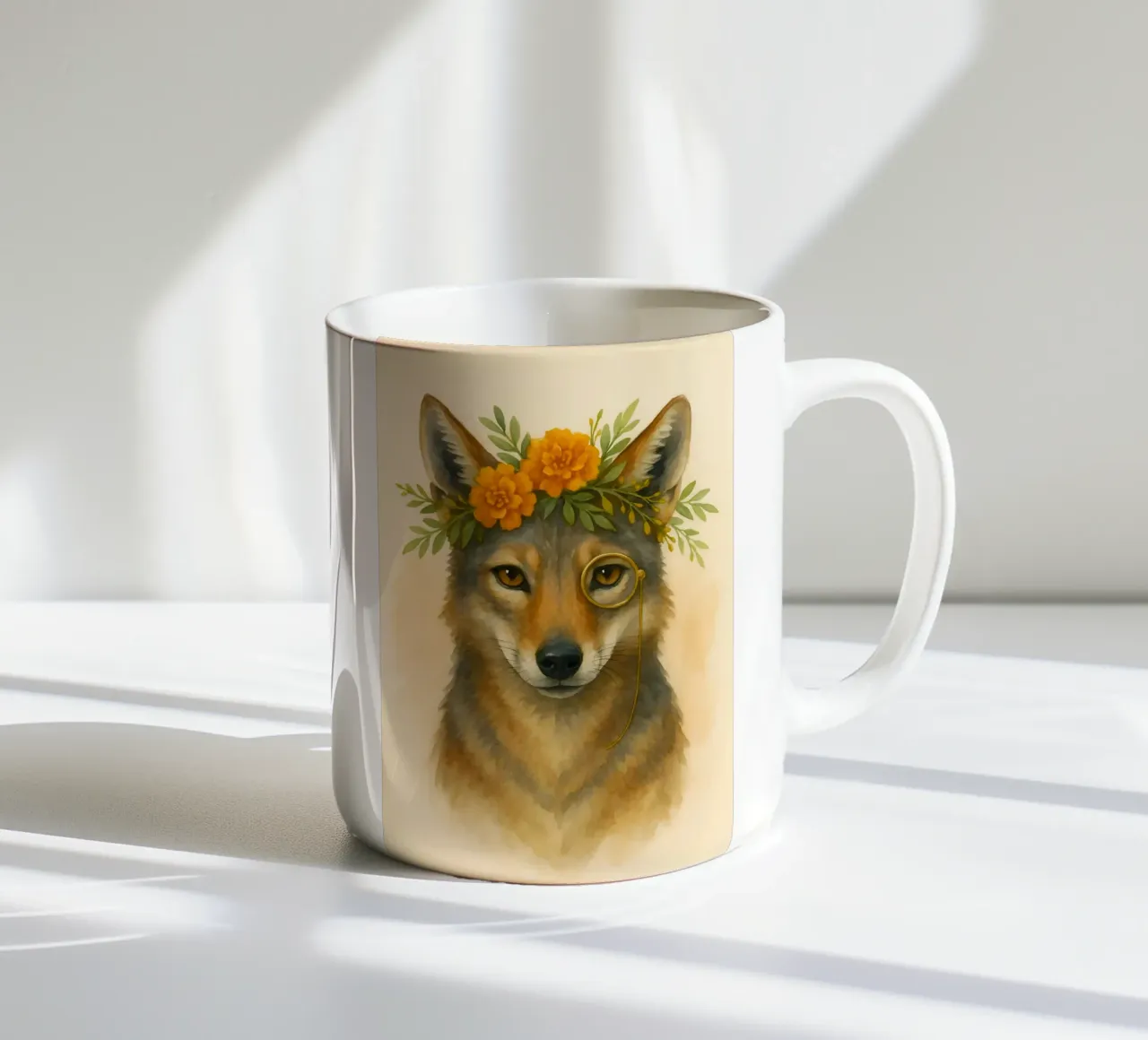 Il Regal Coyote: Bloom & Brass tazza in ceramica da Graceful Desine