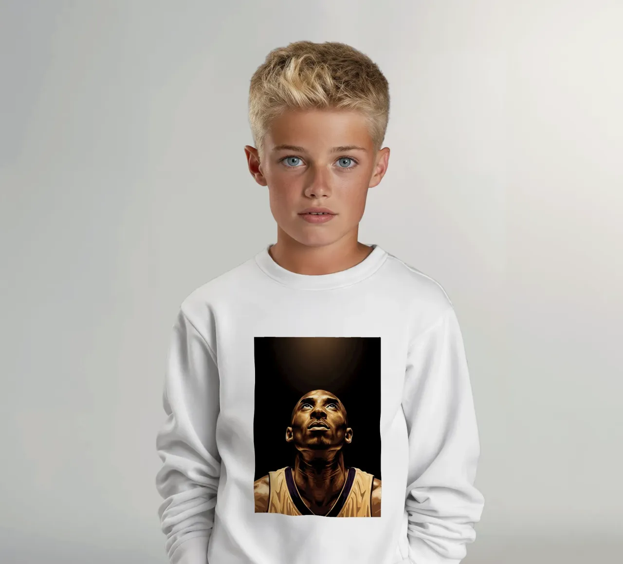 Kobe Bryant portrait (14) felpa bambino da Lembayung art