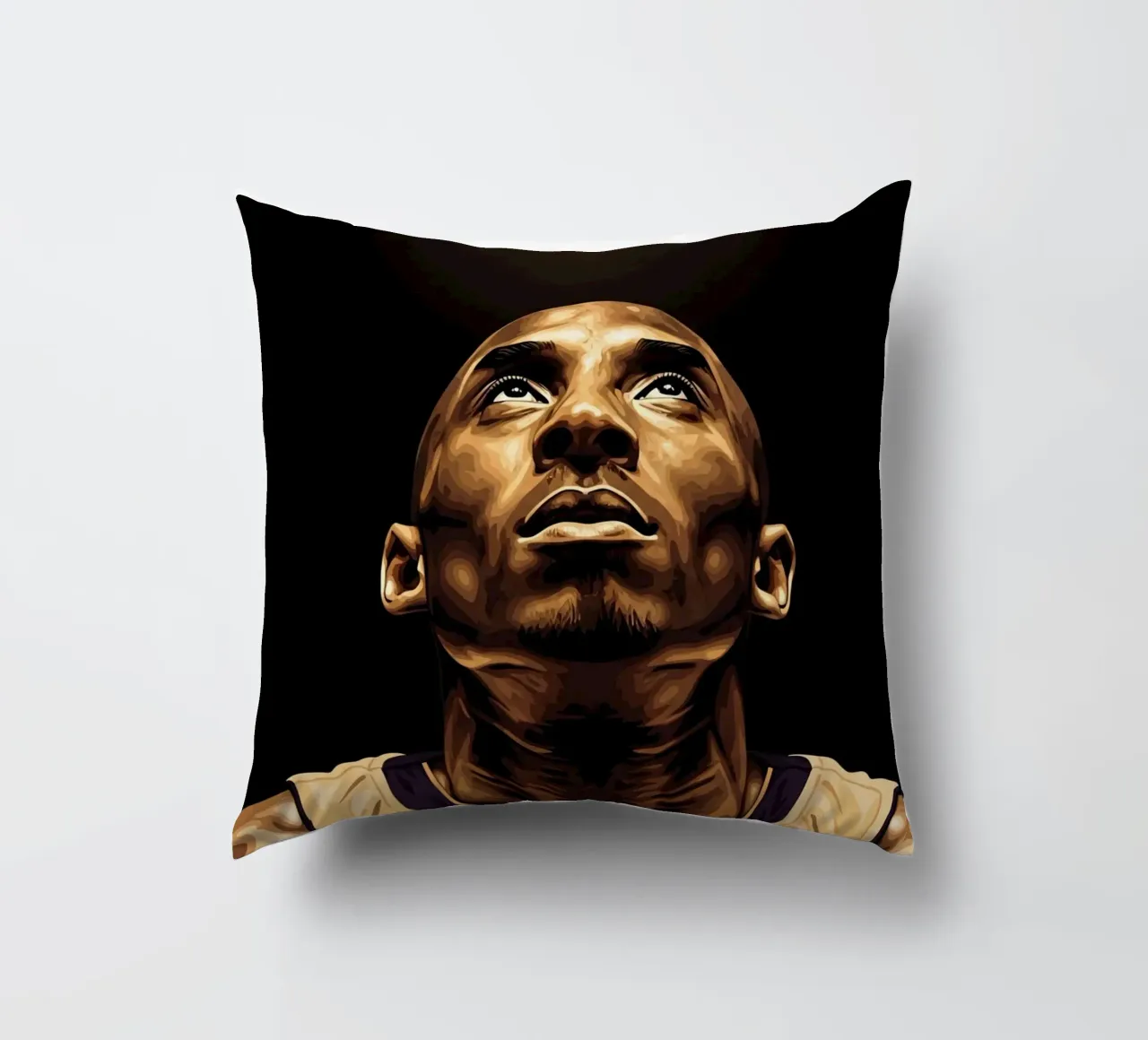 Kobe Bryant portrait (14) cuscino da Lembayung art