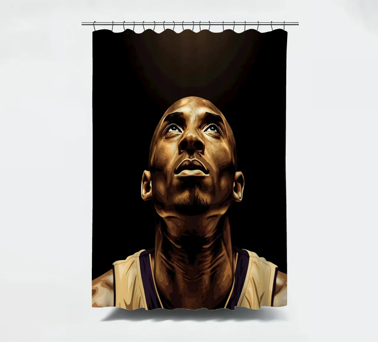 Kobe Bryant portrait (14) tenda da doccia da Lembayung art