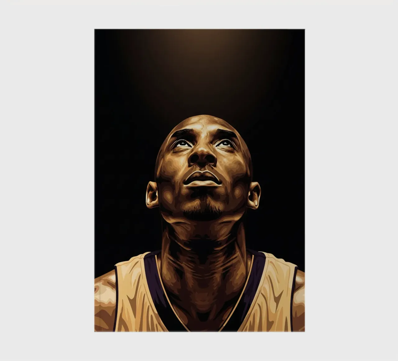 Kobe Bryant portrait (14) notebook by Lembayung art