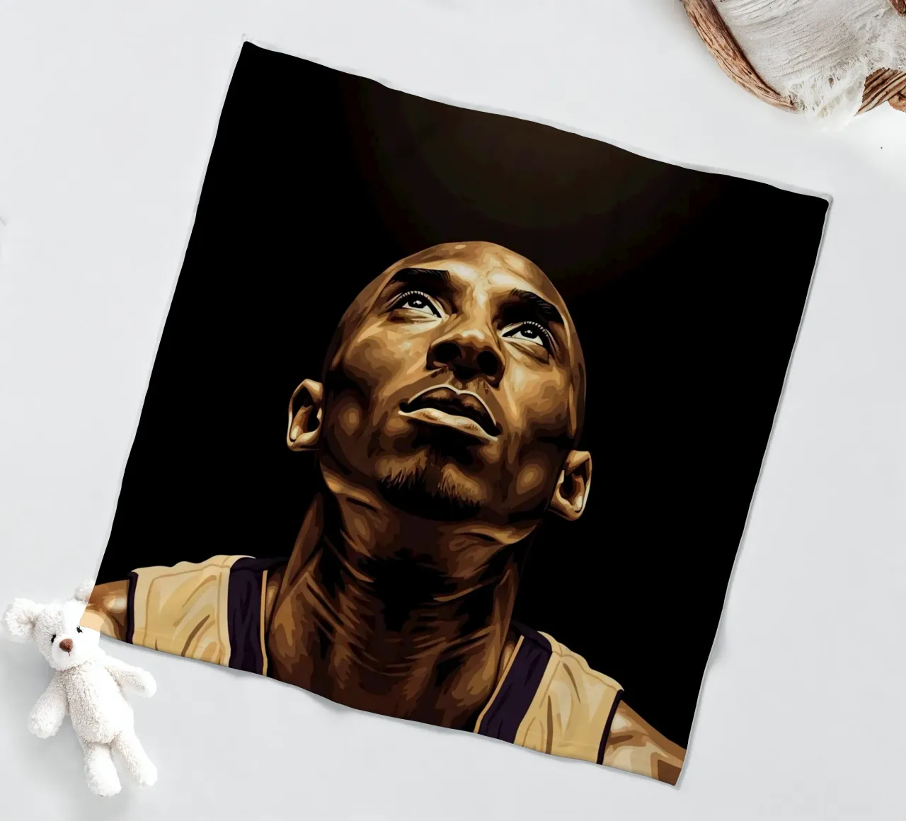 Kobe Bryant portrait (14) coperta in pile da Lembayung art