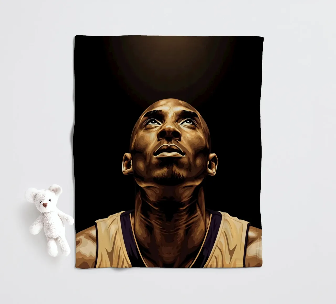 Kobe Bryant portrait (14) coperta in pile da Lembayung art