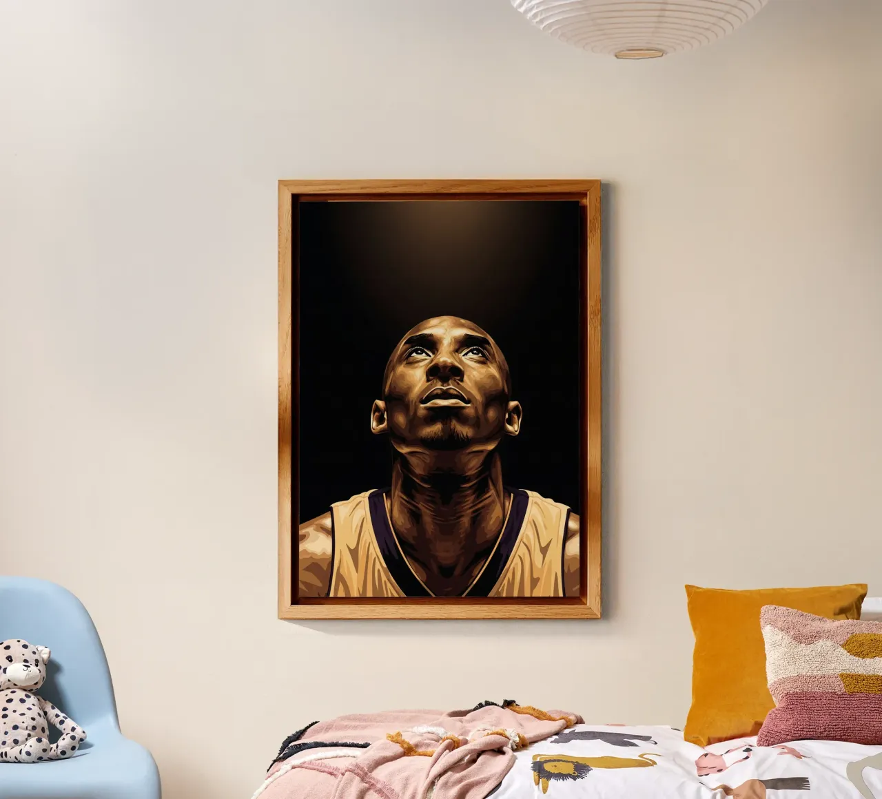 Kobe Bryant portrait (14) alluminio dibond da Lembayung art