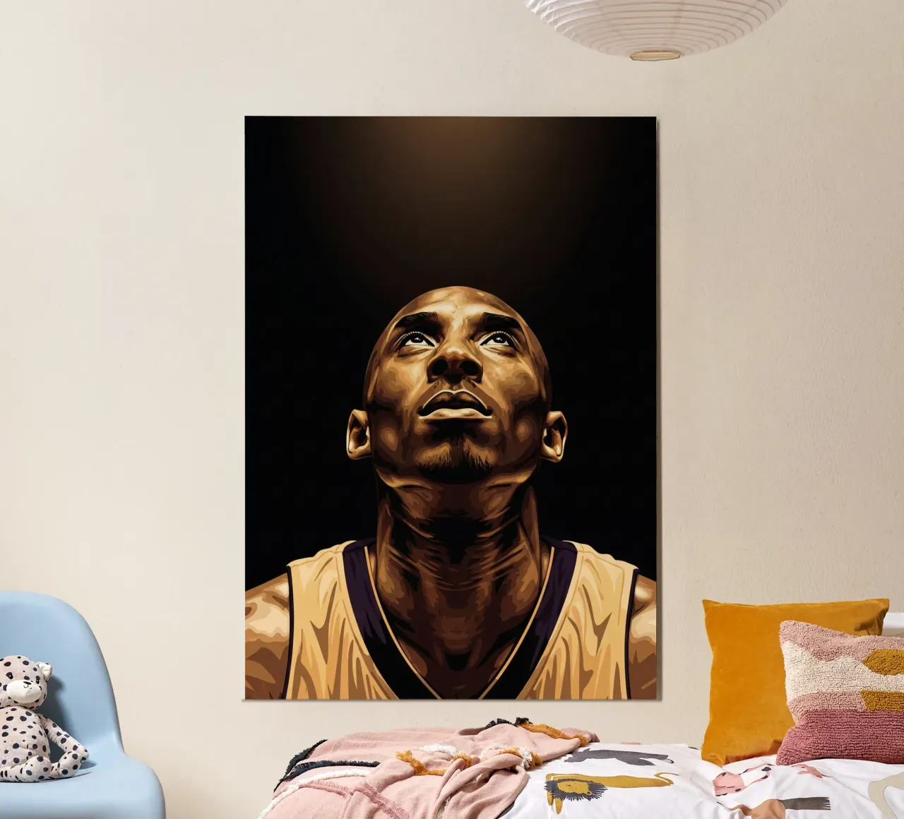 Kobe Bryant portrait (14) alluminio dibond da Lembayung art