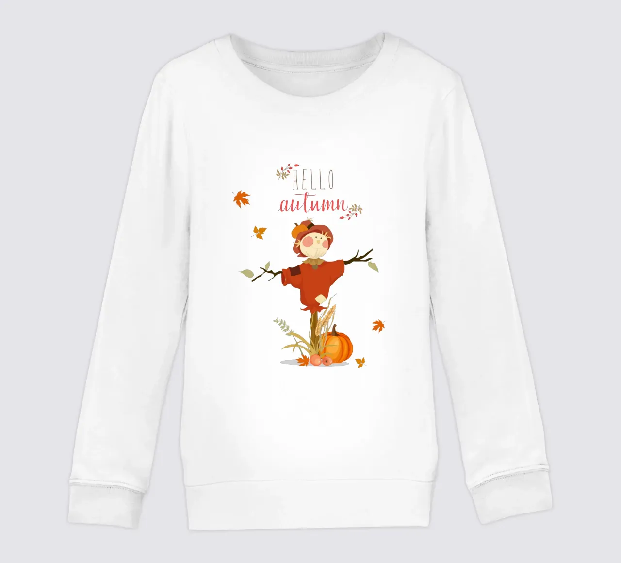 Spaventapasseri foglie di zucca felpa bambino da Cute
