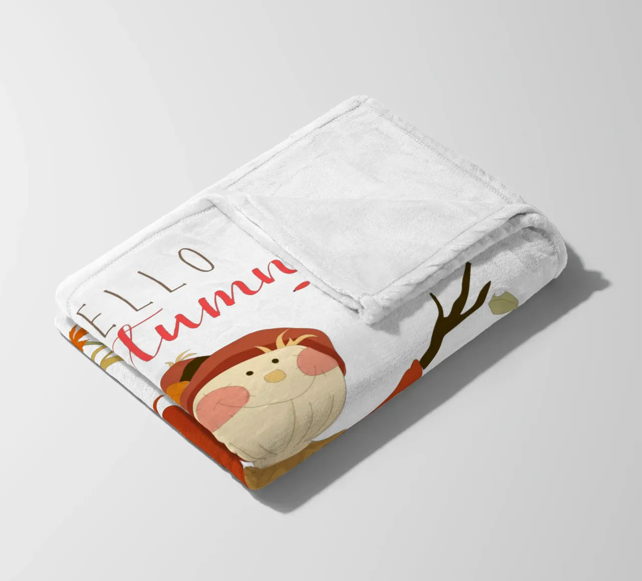Spaventapasseri foglie di zucca coperta in pile da Cute