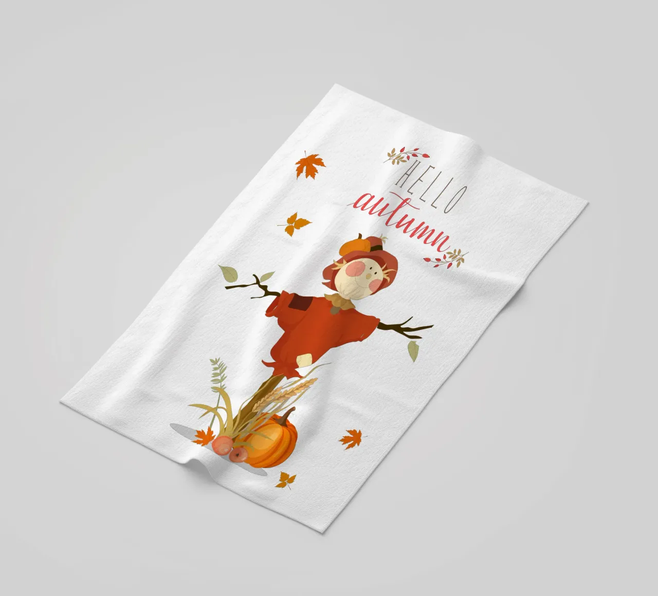 Spaventapasseri foglie di zucca telo mare da Cute