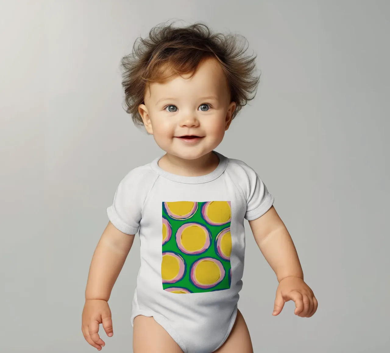 Pikante Zitrone Pop Kurzarm Babybody von Bring Haven