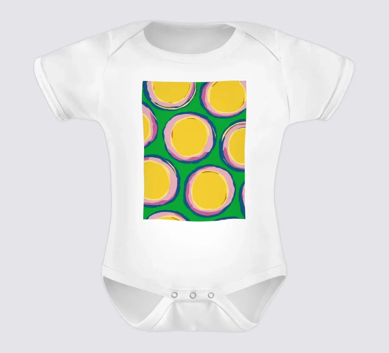 Pikante Zitrone Pop Kurzarm Babybody von Bring Haven