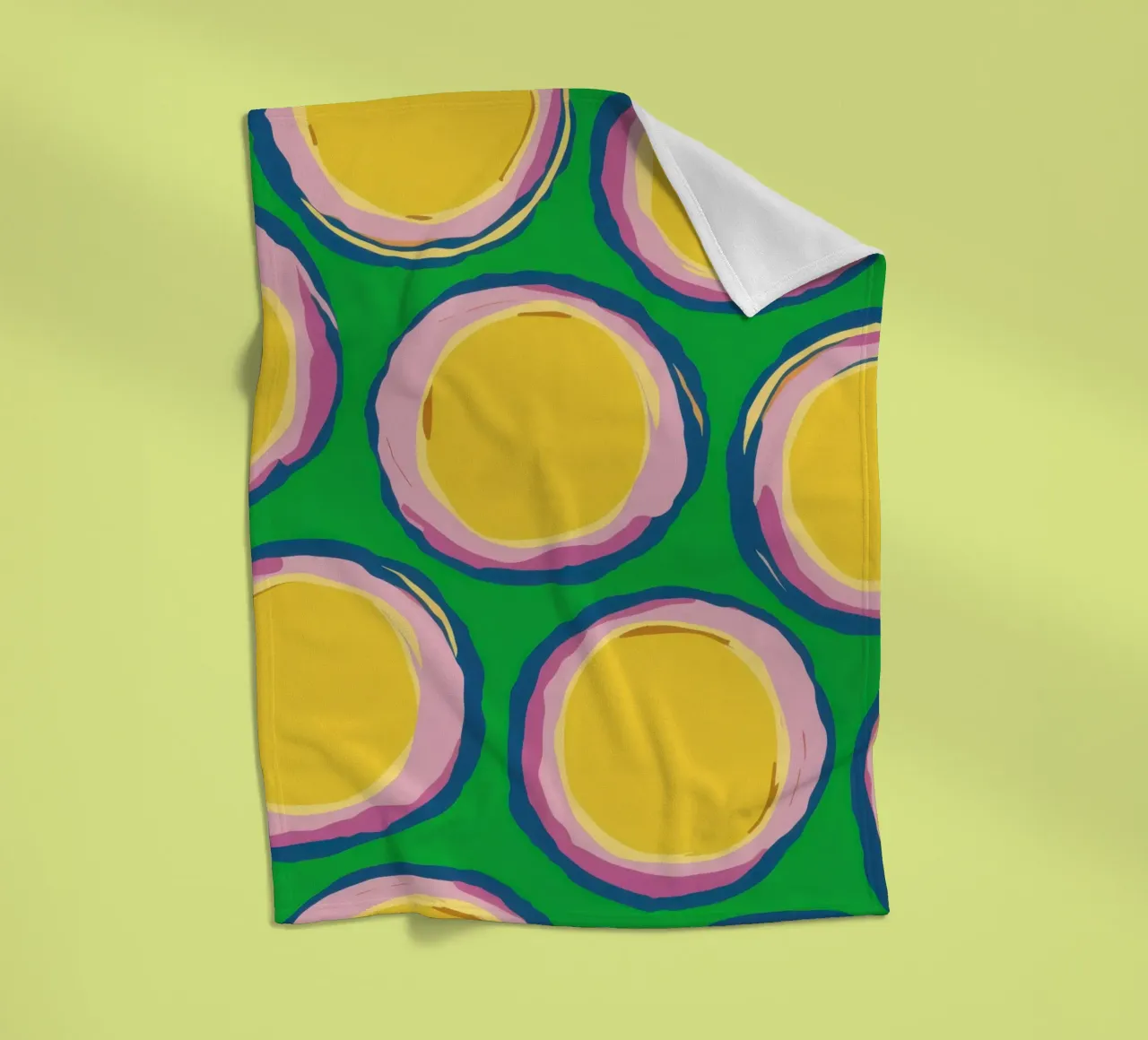 Pikante Zitrone Pop Fleecedecke von Bring Haven