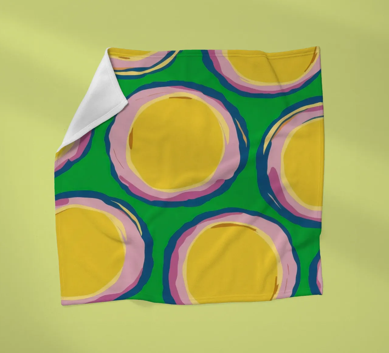 Pikante Zitrone Pop Fleecedecke von Bring Haven