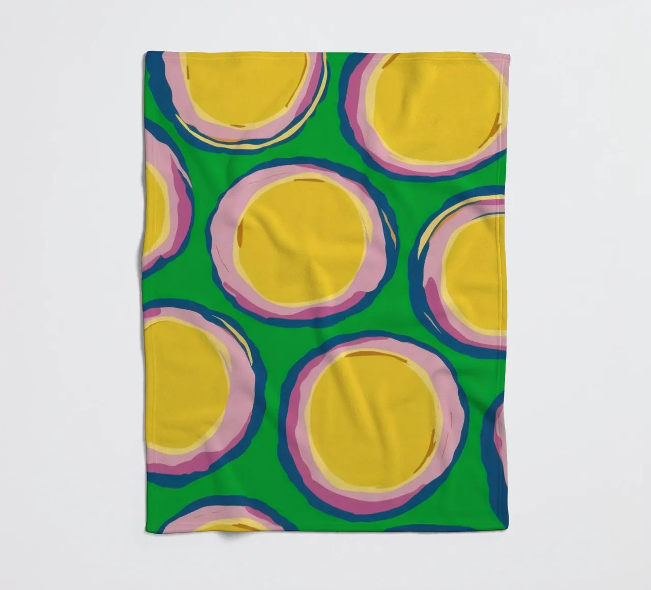 Pikante Zitrone Pop Fleecedecke von Bring Haven