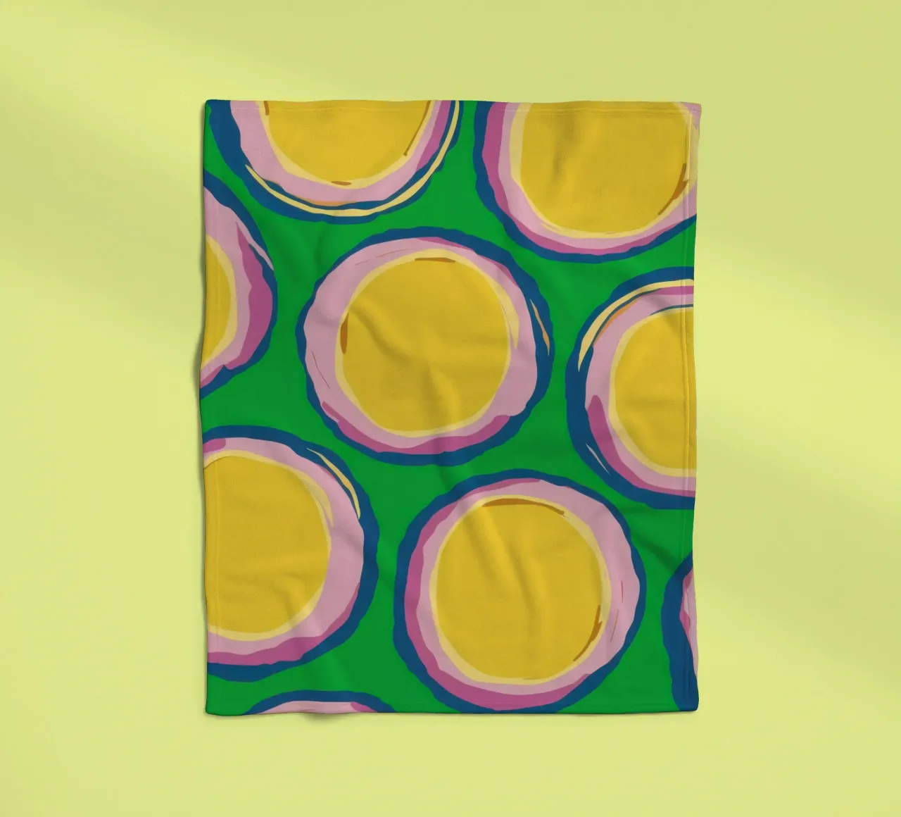 Pikante Zitrone Pop Fleecedecke von Bring Haven