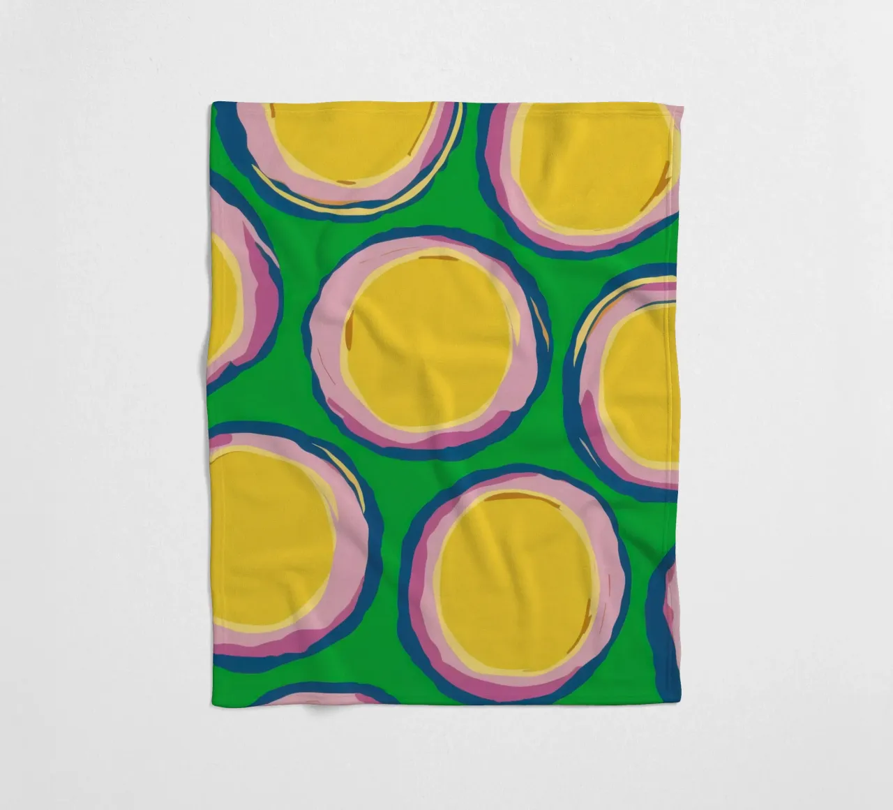 Pikante Zitrone Pop Fleecedecke von Bring Haven