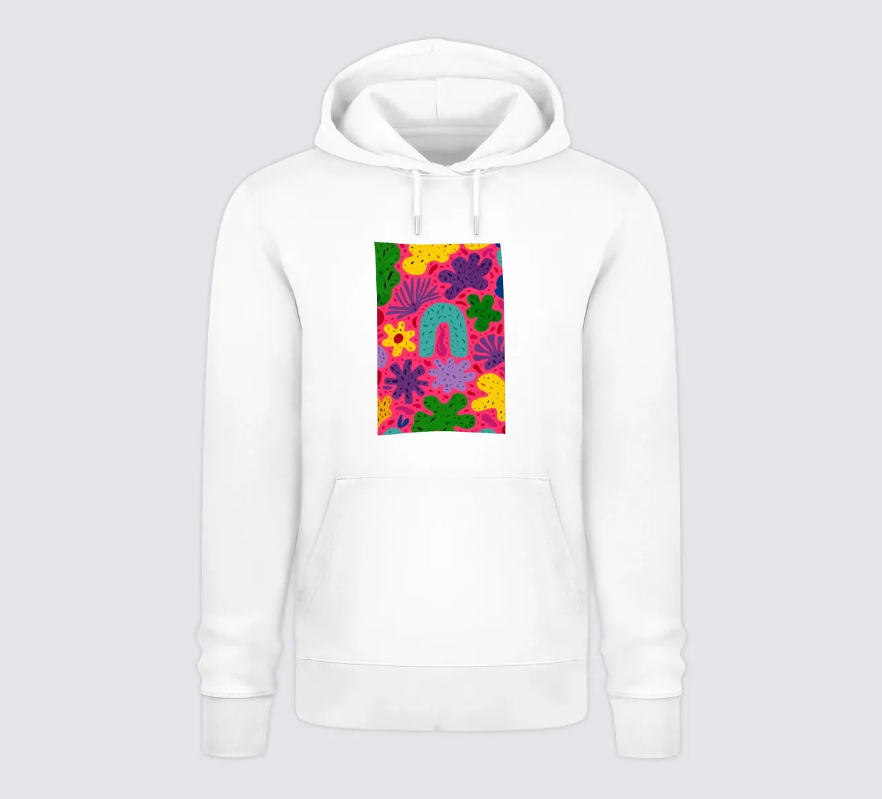Colore psichedelico in fiore felpa con cappuccio da Frosh Pallete