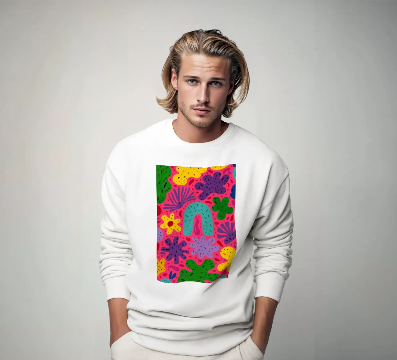 Colore psichedelico in fiore felpa da Frosh Pallete