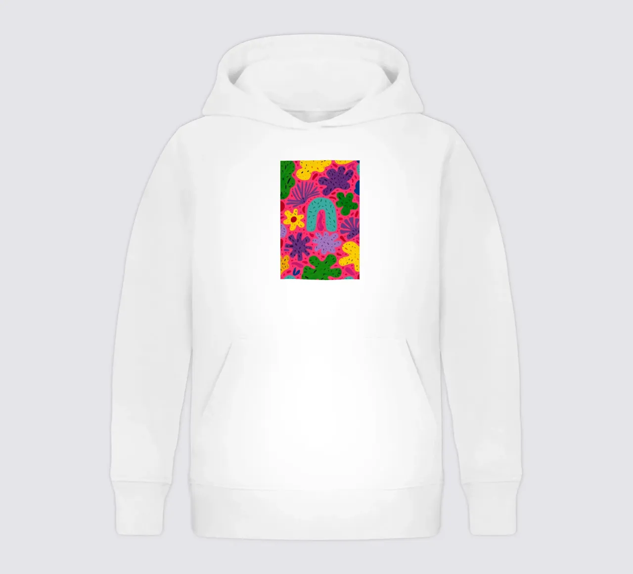 Colore psichedelico in fiore felpa bambino con cappuccio da Frosh Pallete