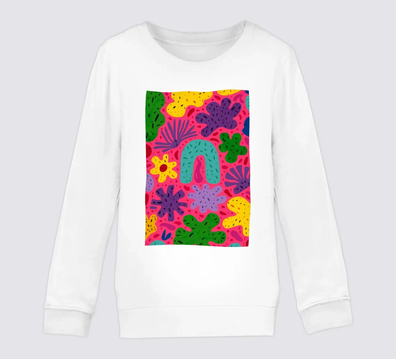Colore psichedelico in fiore felpa bambino da Frosh Pallete