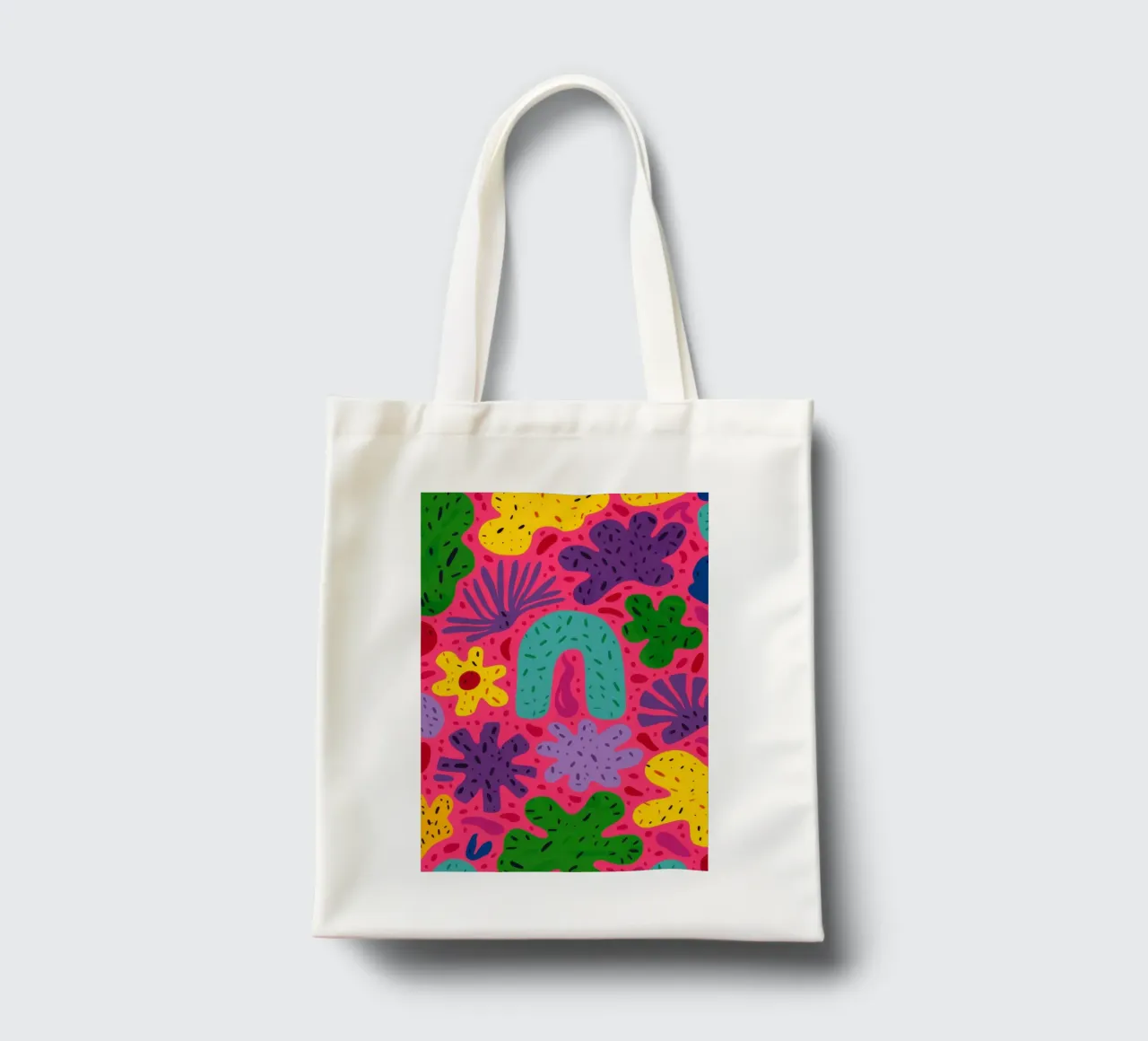 Colore psichedelico in fiore borsa in juta da Frosh Pallete