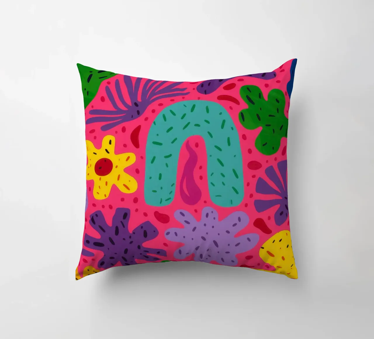 Colore psichedelico in fiore cuscino da Frosh Pallete