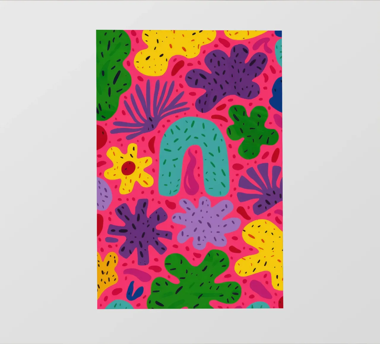 Colore psichedelico in fiore telo in pvc da Frosh Pallete