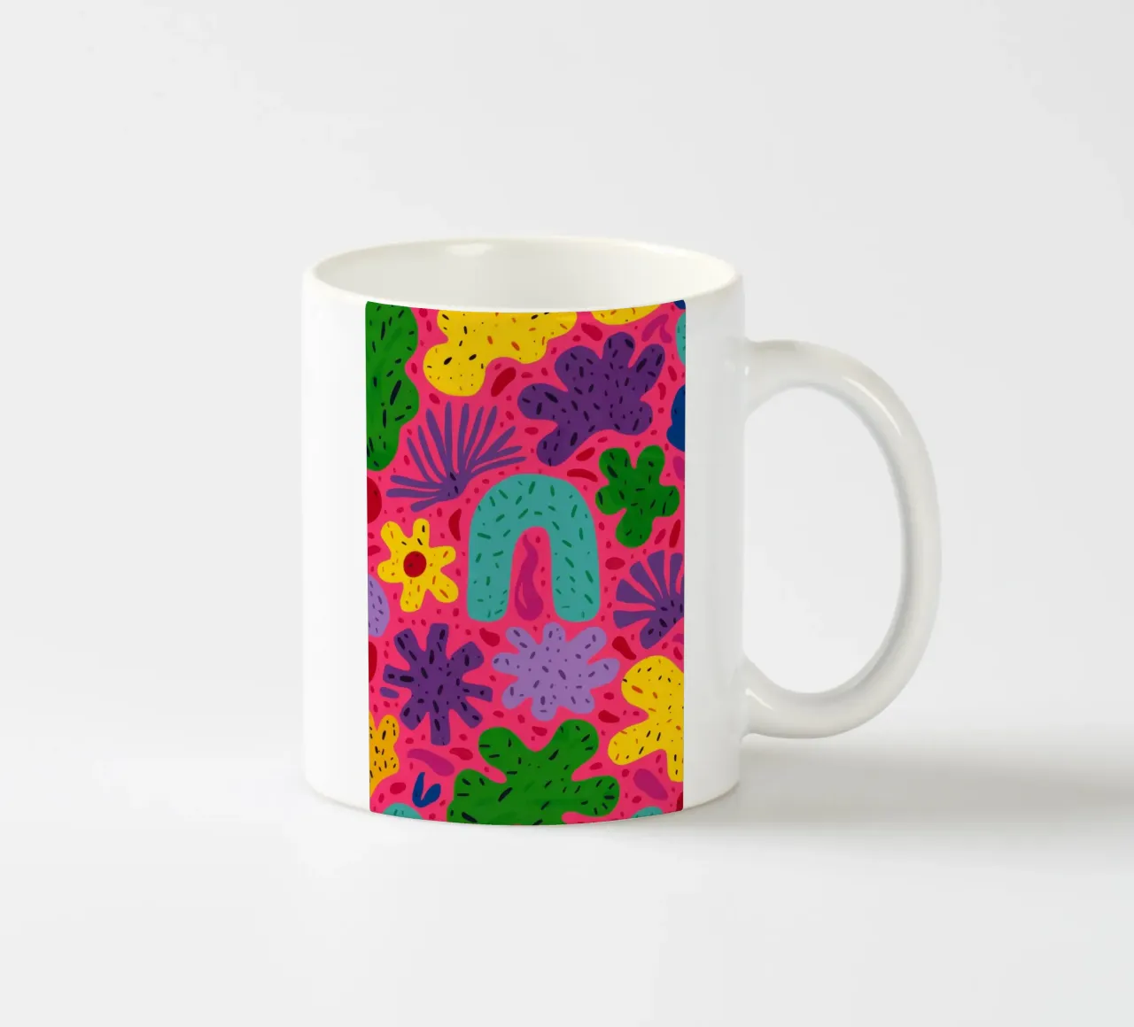 Colore psichedelico in fiore tazza in ceramica da Frosh Pallete